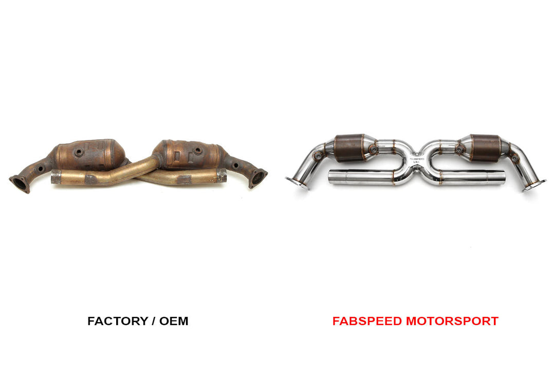 Fabspeed Porsche 996 Carrera Sport Catalytic Converter X-Pipe (1999-2004)