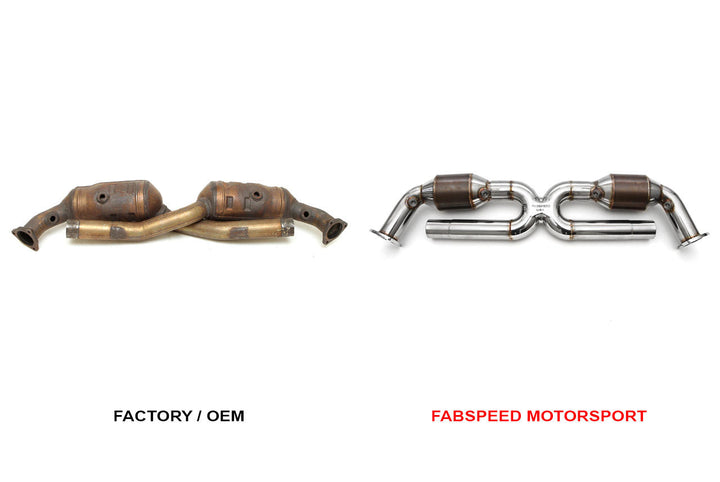 Fabspeed Porsche 996 Carrera Sport Catalytic Converter X-Pipe (1999-2004)