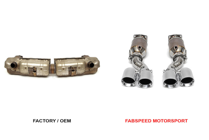 Fabspeed Porsche 997 Turbo Muffler Bypass Exhaust System (2006-2009)