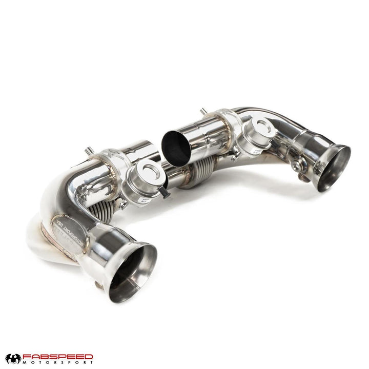 Fabspeed Porsche 997.2 GT3 / GT3 RS Side Muffler Bypass Pipes (2010-2011)