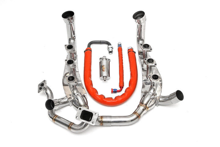 Fabspeed Porsche C2 Turbo,  964 Turbo 965 Sport Headers with Heat (1990-1994)