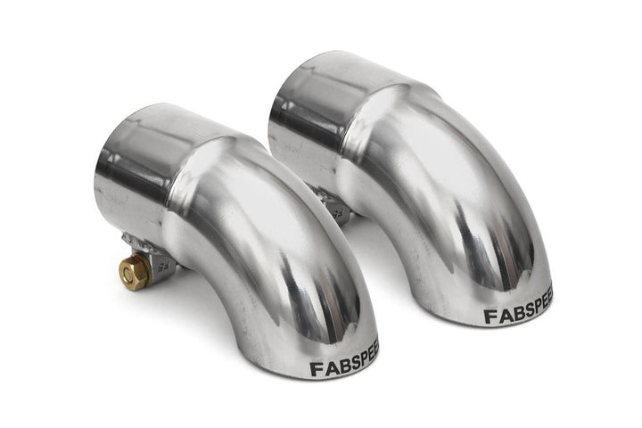 Fabspeed Porsche Competition Slip-On Turndown Tips (2.375" / 60.3 mm ID) - Fabspeed Exhausts Only