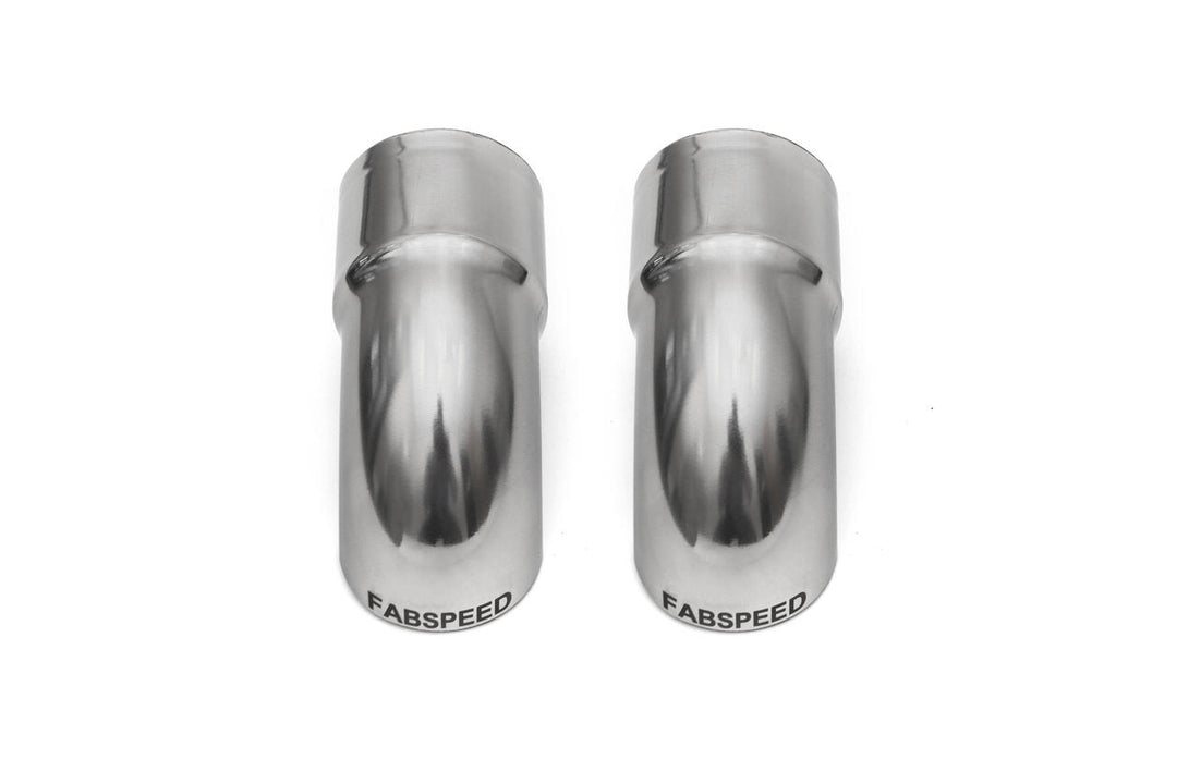 Fabspeed Porsche Competition Slip-On Turndown Tips (2.50"/63.5mm ID) - Fabspeed Exhausts Only
