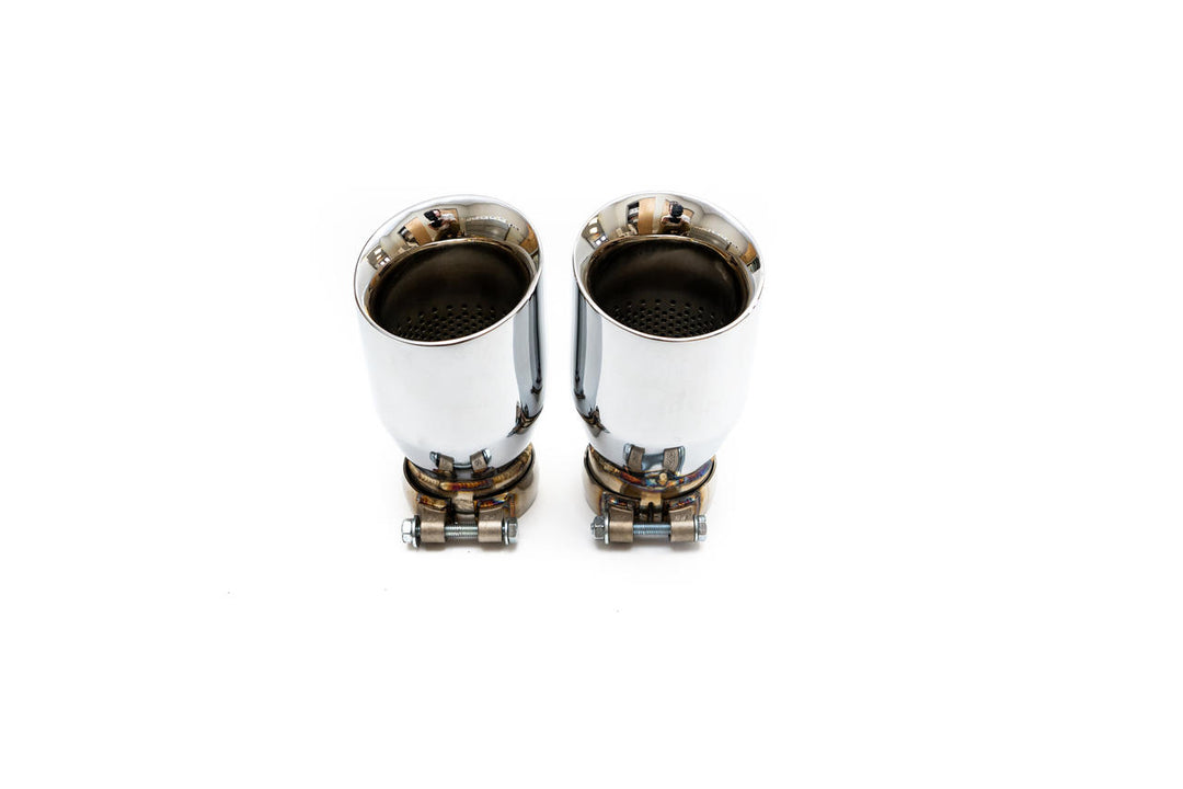 Fabspeed Porsche E3 Cayenne S 2.9L Turbo Deluxe Quad Style Tips