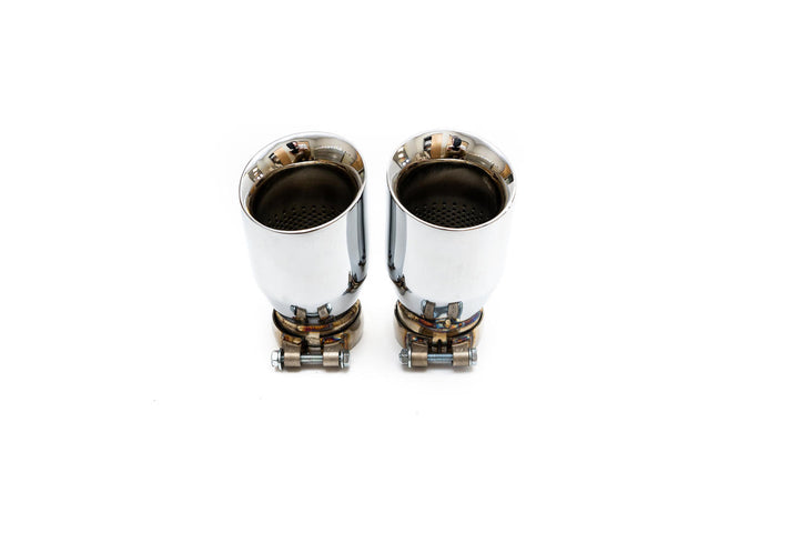 Fabspeed Porsche E3 Cayenne S 2.9L Turbo Deluxe Quad Style Tips