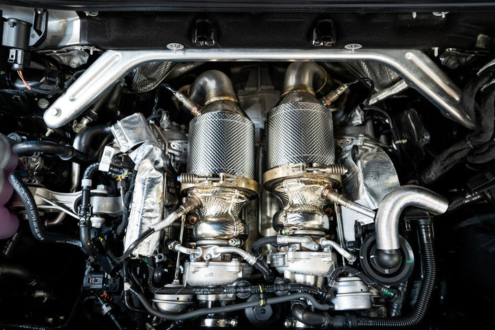 Fabspeed Porsche E3 Cayenne S 2.9L Turbo / Turbo S Primary Sport Catalytic Converters