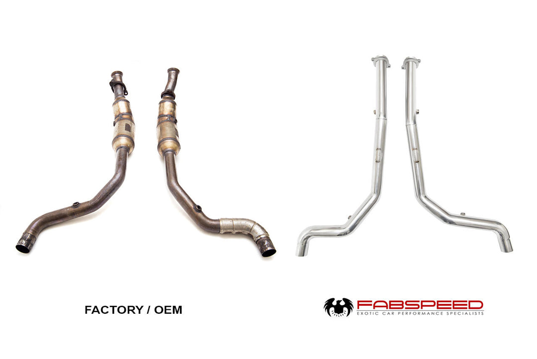 Fabspeed Range Rover Sport (L494) Supercharged 1st link comp. Downpipes (2013-2017)