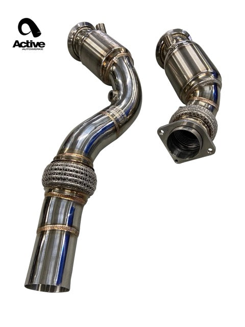 F8x BMW S55 M2C / M3 / M4 Downpipes w GESI G-Sport Cats