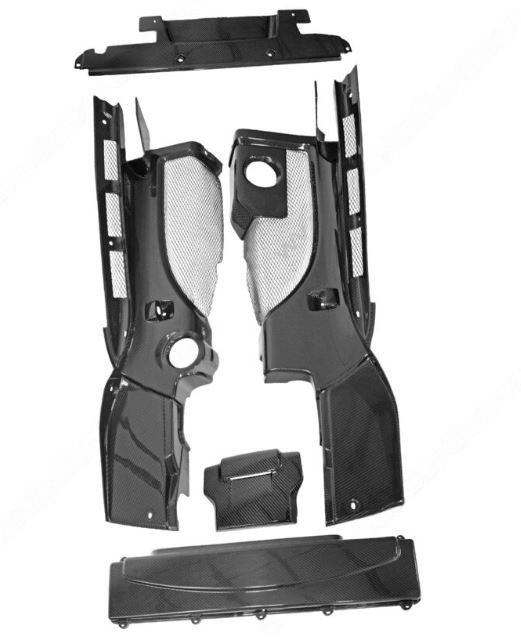 Carbon Fiber Coupe 5 Piece Engine Bay Panel Set - Audi R8 Coupe (V10) 2007-2013
