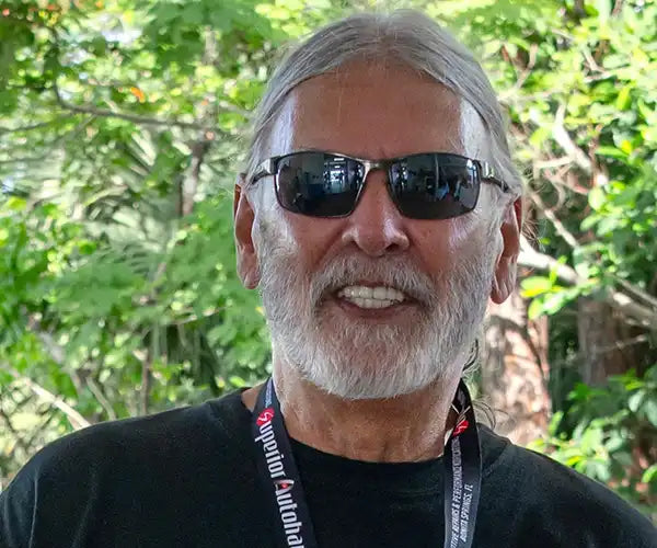 Photo of Tom Manger, co-owner of Superior Autohaus. 