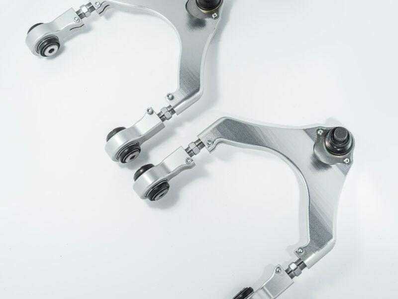 Unplugged Performance Tesla Model 3 and Y Billet Adjustable Front Upper Control Arm Set (FUCA) - Ultimate Edition