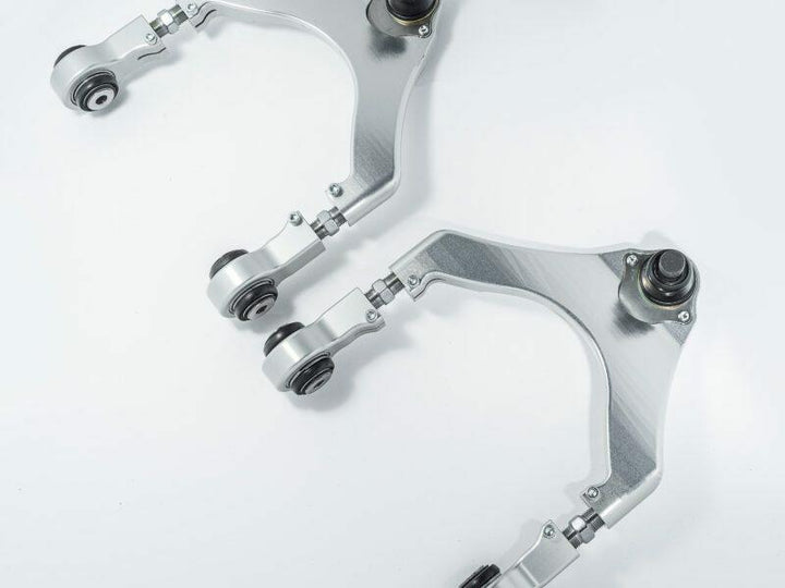 Unplugged Performance Tesla Model 3 and Y Billet Adjustable Front Upper Control Arm Set (FUCA) - Ultimate Edition