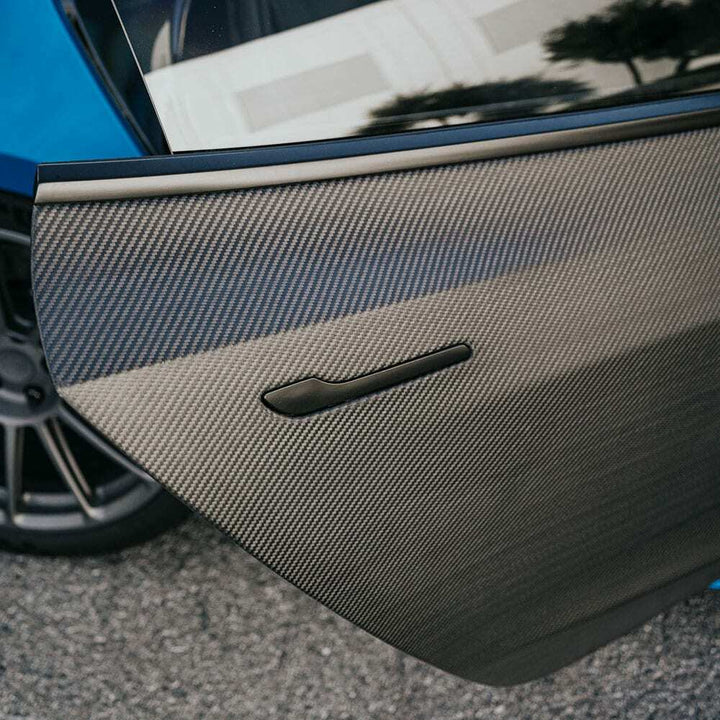 Unplugged Performance Tesla Model 3 Carbon Fiber Rear Door Pair