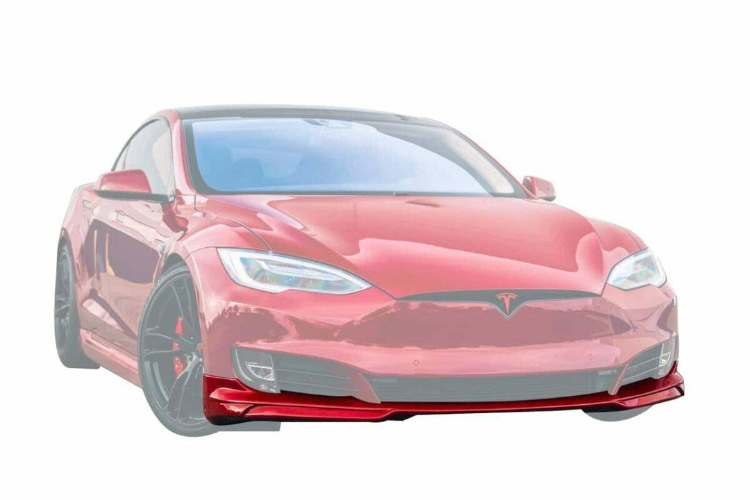 Unplugged Performance Tesla Model S Front Spoiler, Urethane (for 2016.5-2020), Unpainted